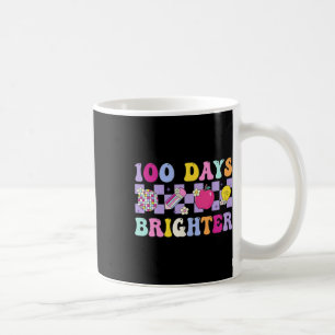Taza De Café 100 días más brillante Retro Disco 100 días de esc