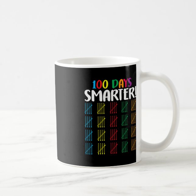 Taza De Café 100 días más inteligentes contando Hash Marks días (Derecha)