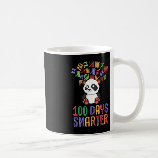 Taza De Café 100 días más inteligentes Panda, 100 días de ropa  (Derecha)