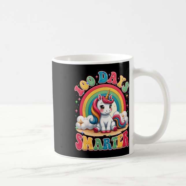 Taza De Café 100 días niños Chicas más inteligentes Unicorn 100 (Derecha)