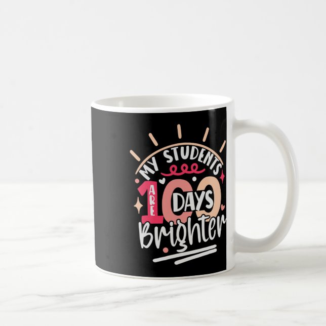 Taza De Café 100 días para el profesor Mis alumnos son 100 días (Derecha)