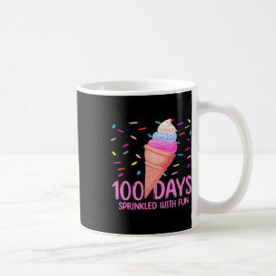 Taza De Café 100 días salpicados con helados divertidos