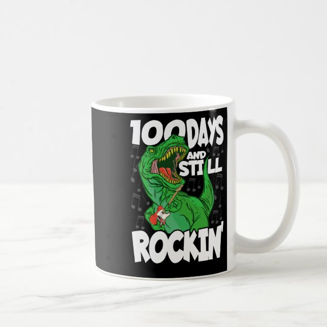 Taza De Café 100 Días Y Aún Rockin - 100 Días De Colegio (Derecha)