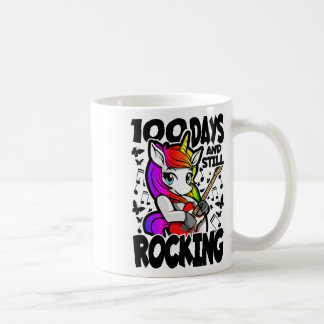 Taza De Café 100 Días Y Todavía Rockeando - 100 Días De Colegio