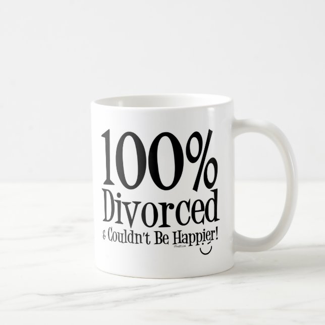 Taza De Café 100% Divorciado (Derecha)