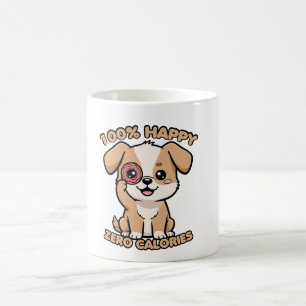 Taza De Café 100% Feliz Cero Calorías