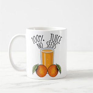 Taza De Café 100% Jugo sin semillas Naranja Regalo de Vasectomí