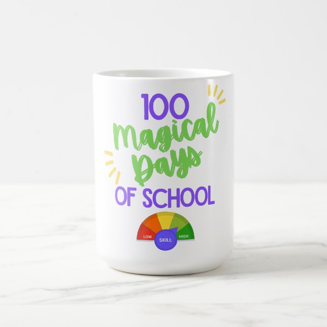 Taza De Café 100 Mágicos Días Escolares 100 Días Escolares (Centro)