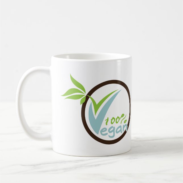 Taza De Café 100% Vegan Mugs (Izquierda)