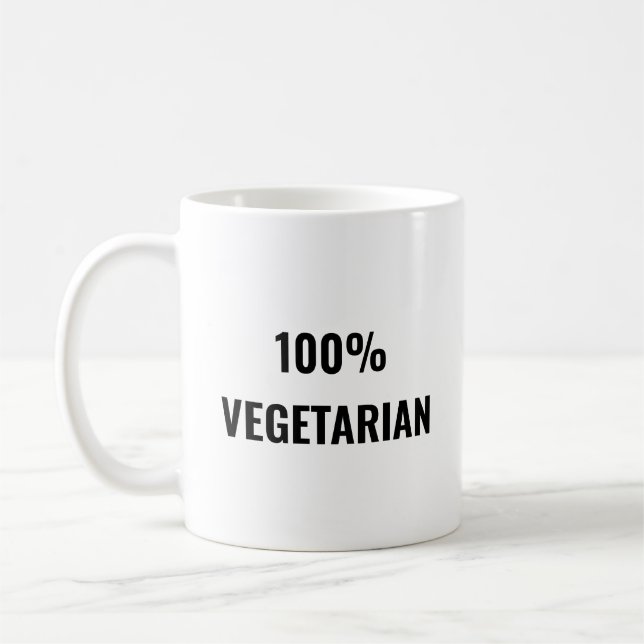 Taza De Café 100% vegetariano (Izquierda)