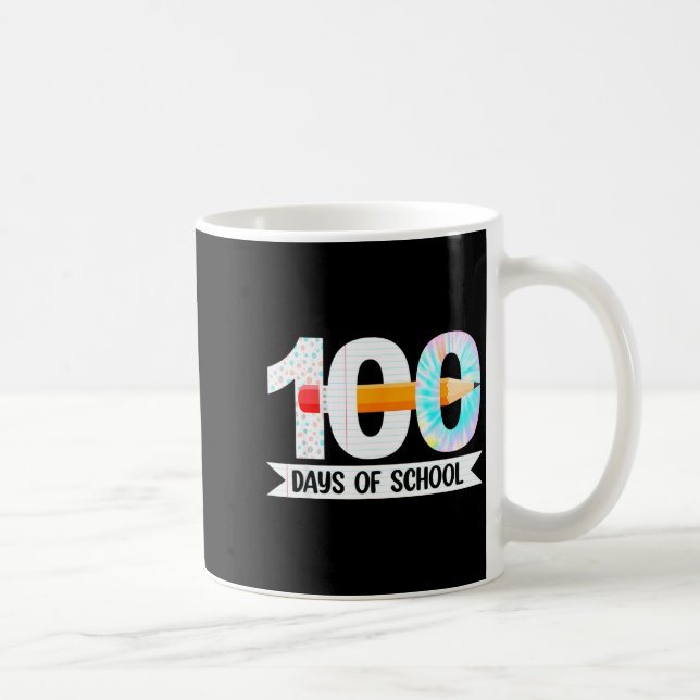 Taza De Café 100th Day Of School Teachers Students 100 Days Of  (Derecha)