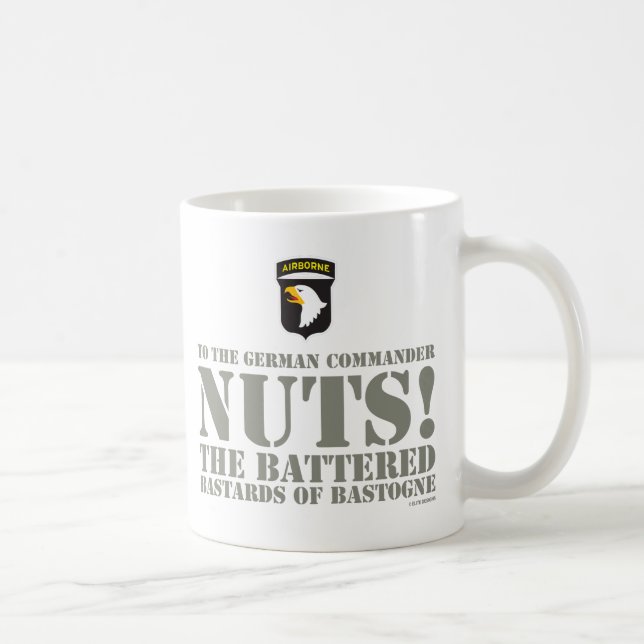 Taza De Café ¡101o AEROTRANSPORTADO - NUECES! (Derecha)
