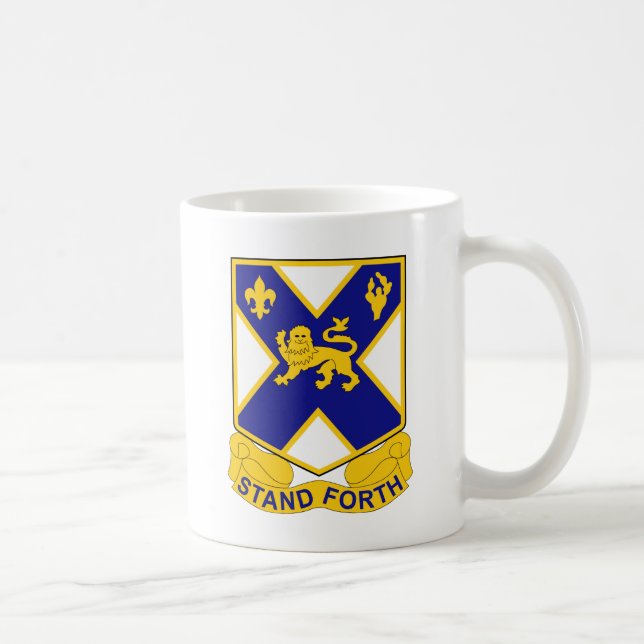Taza De Café 102o Regimiento de infantería - soporte adelante (Derecha)
