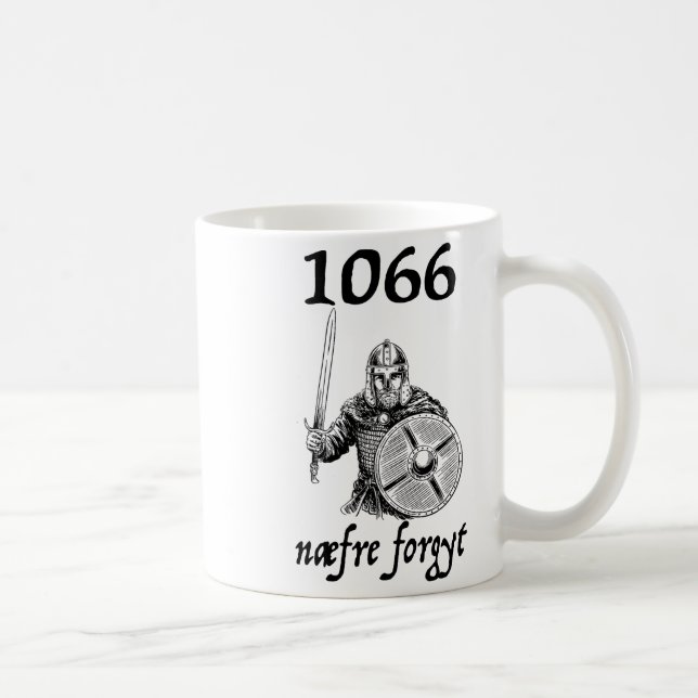 Taza De Café 1066 Never Forget Naefre Forgyt Funny English Hist (Derecha)