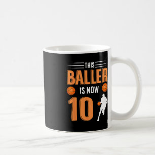 Taza De Café 10.º Baller De Baloncesto De Cumpleaños Ahora Tien