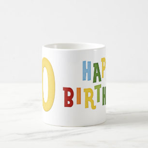 Taza De Café 10.º feliz cumpleaños Mug Design 2