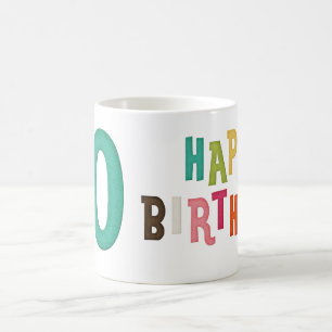 Taza De Café 10.º feliz cumpleaños Mug Design 3