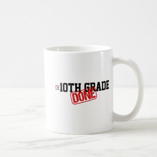 Taza De Café 10.º Grado Finalizado A Fin De Año - Último Día De