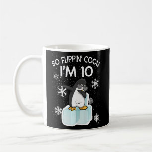 Taza De Café 10.º pingüino de cumpleaños Así que Flippin Guay t