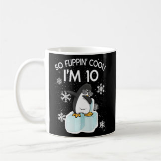 Taza De Café 10.º pingüino de cumpleaños Así que Flippin Guay t