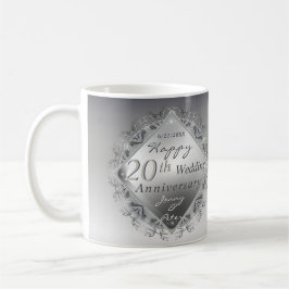 Taza De Café 10,11,20,25,70 Aniversario Boda