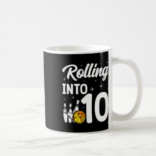 Taza De Café 10 Bowling 10 cumpleaños