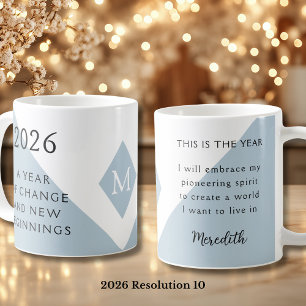 Taza De Café 10. Resolución de Año Nuevo para el año 2026 de Ca