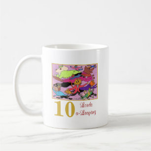 Taza De Café 10 señores animales lindos y tipografía de un