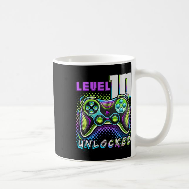 Taza De Café 10 Videojuego desbloqueado 10 Jugadores de cumplea (Derecha)