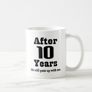 Taza De Café 10mo Aniversario (divertido)
