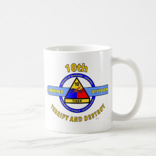 Taza De Café 10mo La DIVISIÓN ACORAZADA " ATERRORIZA y DESTRUY