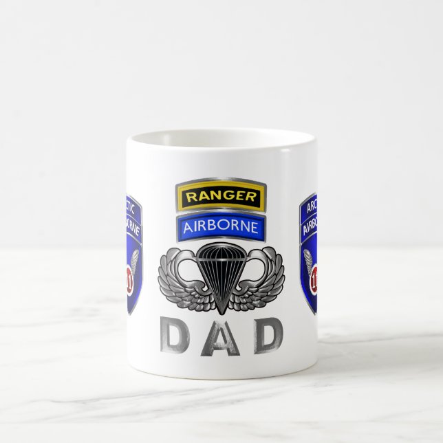 Taza De Café 11.ª División Aérea Ranger Airborne Papá (Centro)