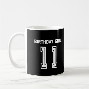 Taza De Café 11.º regalo de cumpleaños para camisetas de Chica 