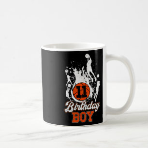 Taza De Café 11 años del Bsketbyll Temático Birthday Boy 11 año