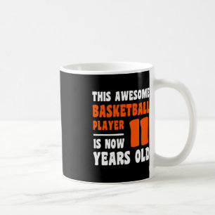 Taza De Café 11 años Feliz 11 aniversario Básquetbol 11º Bi