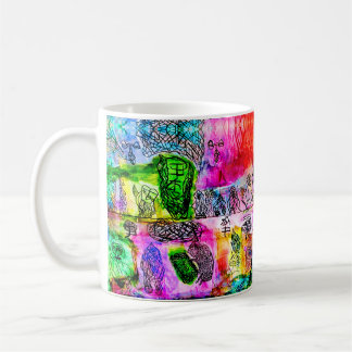 TAZA DE CAFÉ 11 OZ: ARTE ABSTRACTO