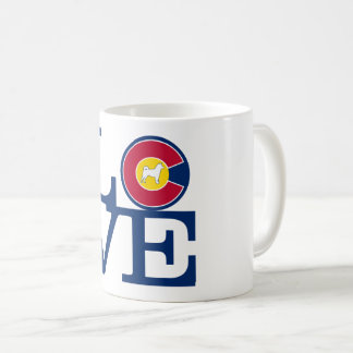 Taza De Café 11 oz café mug-Shiba love