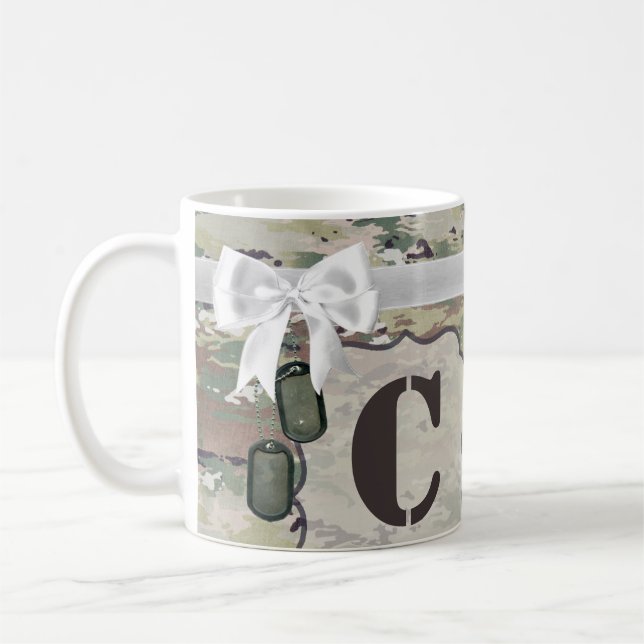 Taza De Café 11 Oz. de Coffee Mug Army OCP Camo Uniform Camofla (Izquierda)