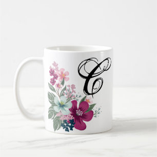 Taza De Café 11 Oz. de Flor tropical de café Mug sobre blanco