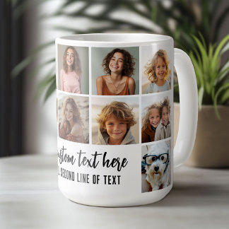 Taza De Café 12 cuadrícula de Collage de fotos - 2 cuadros de t