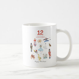 TAZA DE CAFÉ 12 DÍAS DE NAVIDADES