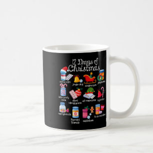 Taza De Café 12 drogas de Navidad farmacéutico técnico Pharma