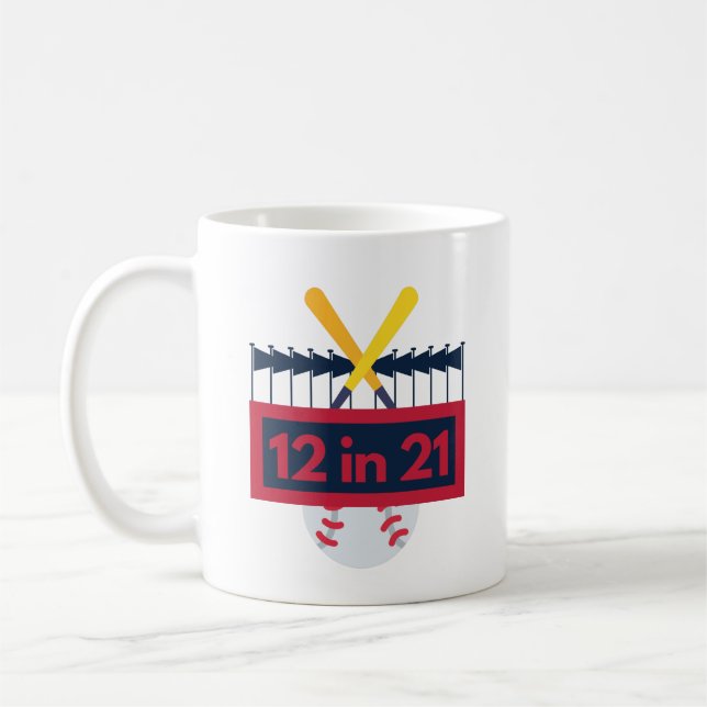 Taza De Café 12 en 21 Béisbol (Izquierda)