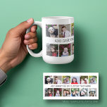Taza De Café 12 Foto de la colección de Instagram con una línea<br><div class="desc">Un simple collage de fotos con 12 fotos y una línea de texto en el medio. Añade tus fotos favoritas a esta plantilla divertida. Puedes usar fotos de Instagram o cualquier foto para esta cuadrícula. Esto está configurado para 12 fotos y un área para agregar una línea de texto.</div>