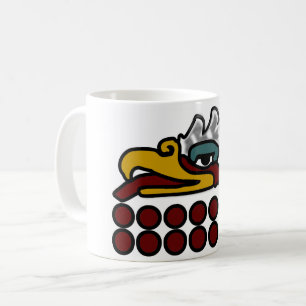 Taza De Café 12 tazón del calendario azteca de águila
