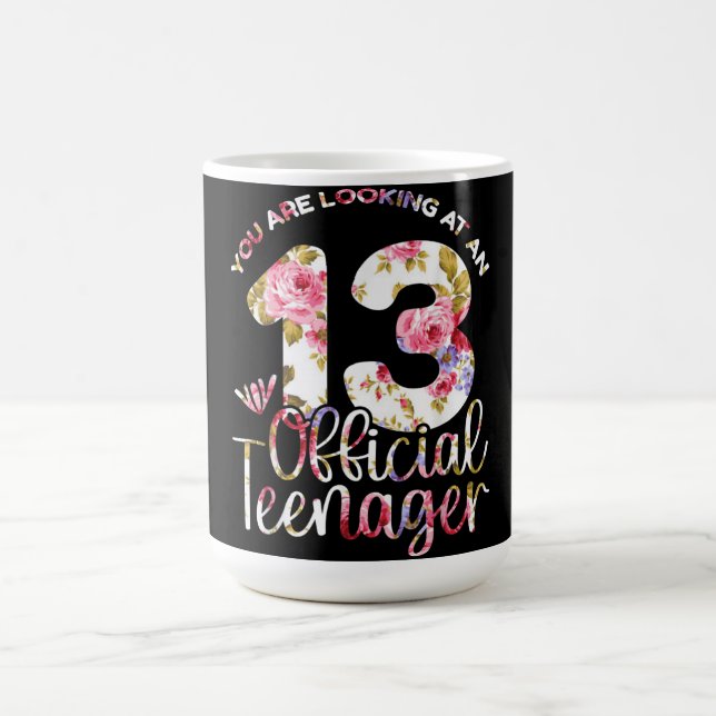 Taza De Café 13.ª Chica de cumpleaños 13 años adolescente (Centro)