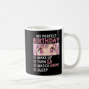 Taza De Café 13.º Anime de observación de cumpleaños, adolescen