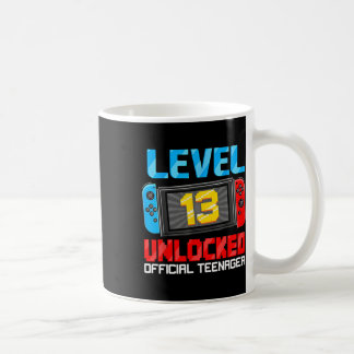 Taza De Café 13.º nivel de juego de cumpleaños 13 adolescente o