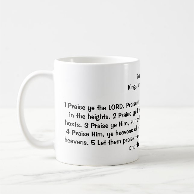 Taza De Café 148:1 del salmo - 5 (Izquierda)