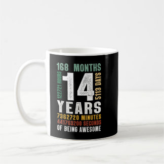 Taza De Café 14 Años De Ser Increíble Un Regalo De Cumpleaños P